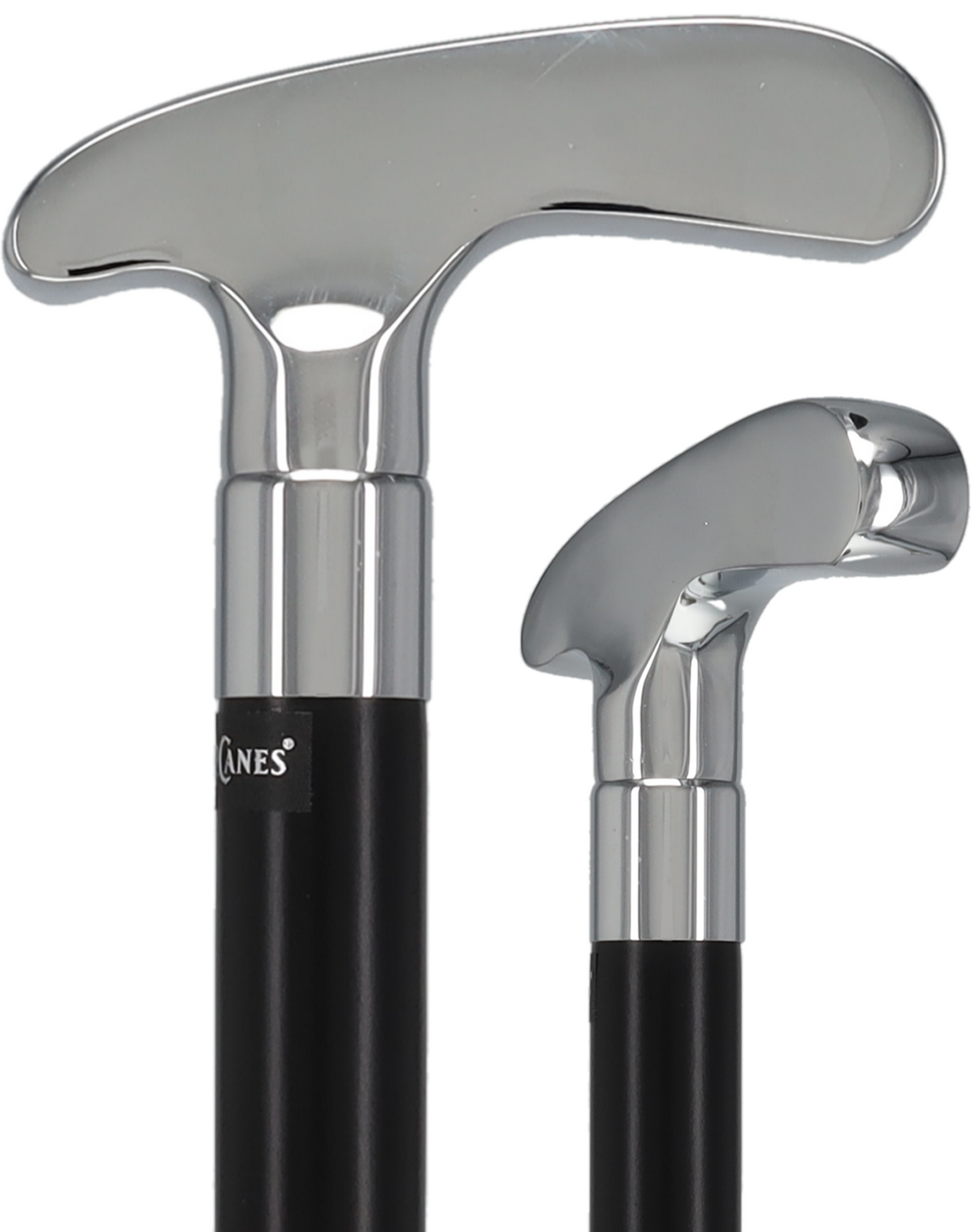 Golf Enthusiast's Chrome Plated Putter Cane: Beechwood Shaft Sports Walking Canes - Tophatter Daily Deals