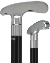 Golf Enthusiast's Chrome Plated Putter Cane: Beechwood Shaft Sports Walking Canes - Tophatter Daily Deals