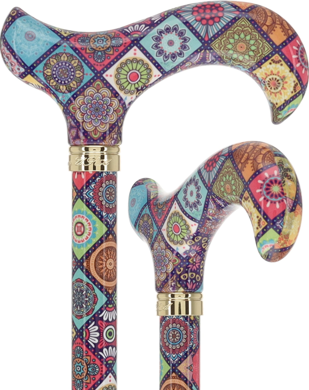 Vibrant FashionStix Colorful Collage: Adjustable Designer Cane Adjustable Walking Canes - Tophatter Daily Deals