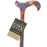 Vibrant FashionStix Colorful Collage: Adjustable Designer Cane Adjustable Walking Canes - Tophatter Daily Deals