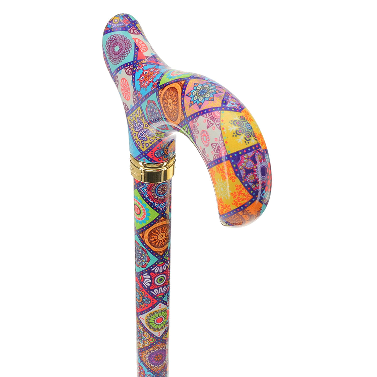 Vibrant FashionStix Colorful Collage: Adjustable Designer Cane Adjustable Walking Canes - Tophatter Daily Deals