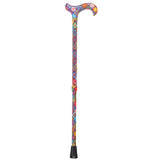 Vibrant FashionStix Colorful Collage: Adjustable Designer Cane Adjustable Walking Canes - Tophatter Daily Deals