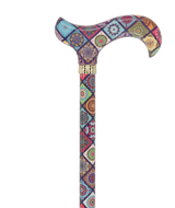 Vibrant FashionStix Colorful Collage: Adjustable Designer Cane Adjustable Walking Canes - Tophatter Daily Deals