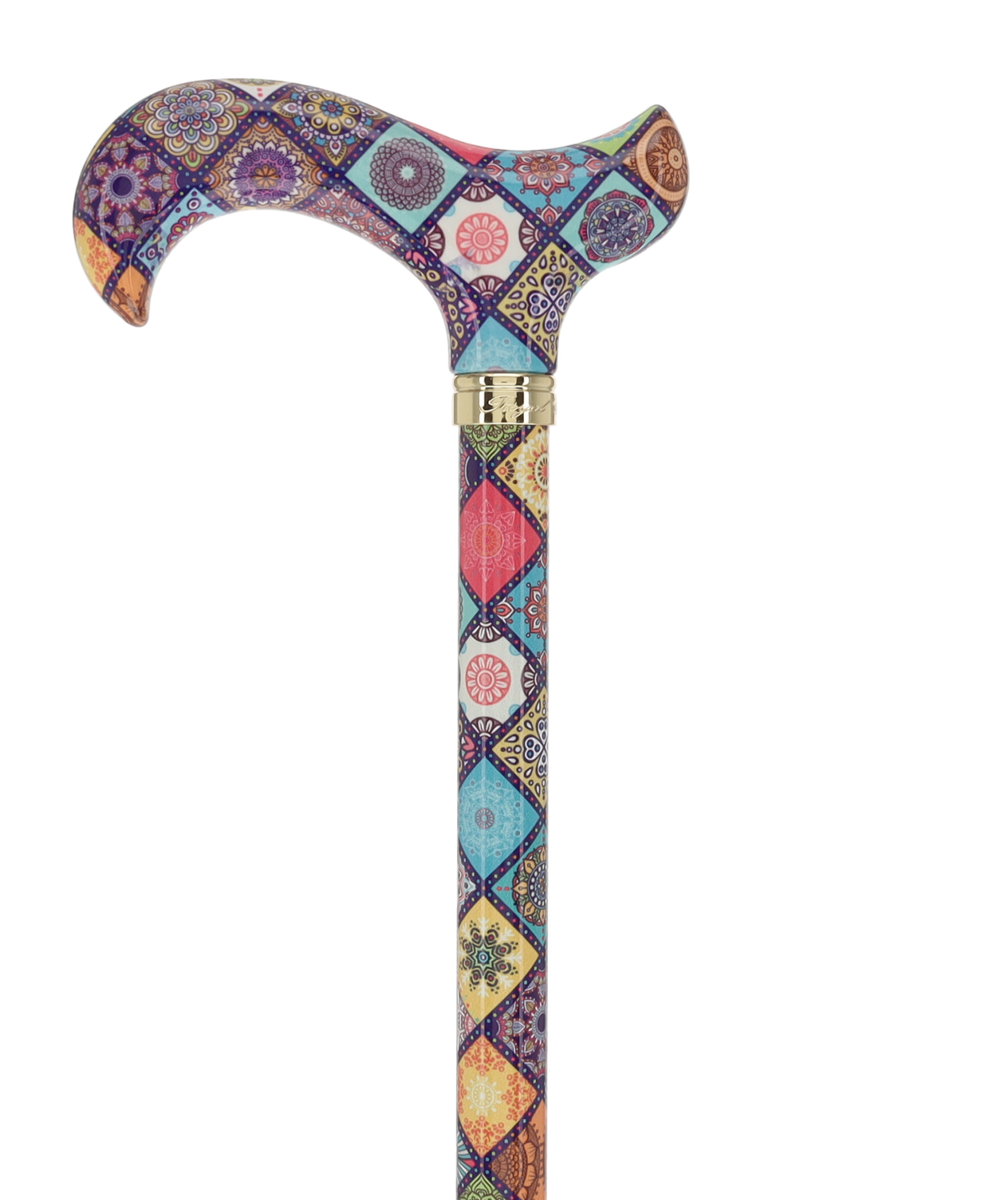 Vibrant FashionStix Colorful Collage: Adjustable Designer Cane Adjustable Walking Canes - Tophatter Daily Deals