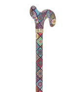Vibrant FashionStix Colorful Collage: Adjustable Designer Cane Adjustable Walking Canes - Tophatter Daily Deals