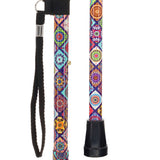 Designer Chic Folding FashionStix Colorful Collage, Patterned Handle Folding Canes - Tophatter Daily Deals