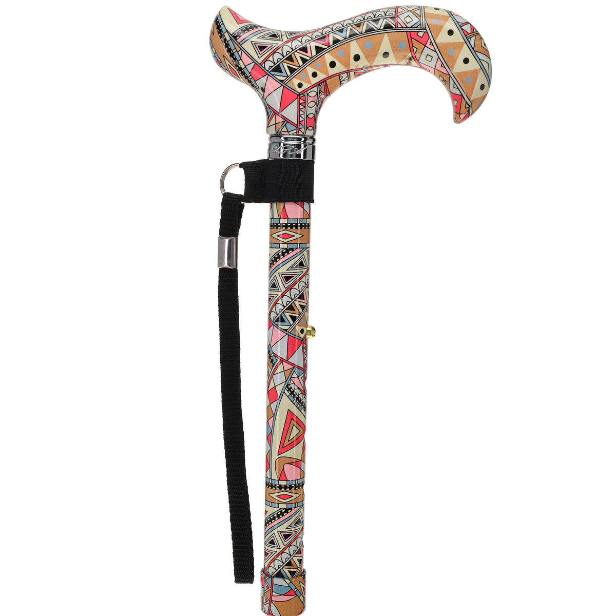 Designer Style FashionStix Majestic Style - Patterned Handle Folding Canes - Tophatter Daily Deals