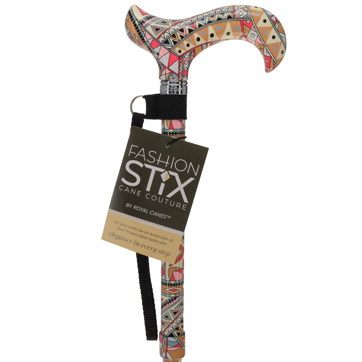 Designer Style FashionStix Majestic Style - Patterned Handle Folding Canes - Tophatter Daily Deals