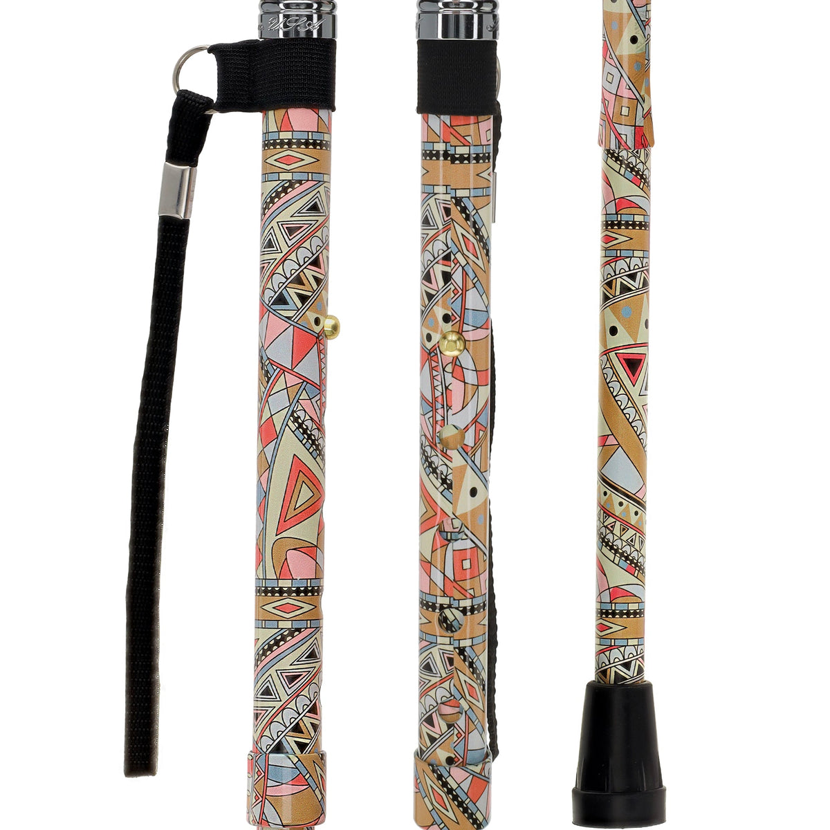 Designer Style FashionStix Majestic Style - Patterned Handle Folding Canes - Tophatter Daily Deals