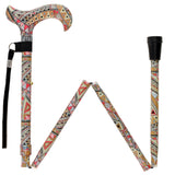 Designer Style FashionStix Majestic Style - Patterned Handle Folding Canes - Tophatter Daily Deals