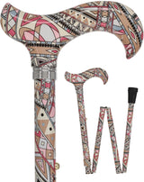 Designer Style FashionStix Majestic Style - Patterned Handle Folding Canes - Tophatter Daily Deals