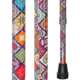 Vibrant FashionStix Colorful Collage: Comfort Grip Offset Cane Adjustable Walking Canes - Tophatter Daily Deals