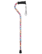Vibrant FashionStix Colorful Collage: Comfort Grip Offset Cane Adjustable Walking Canes - Tophatter Daily Deals