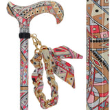 Designer Style FashionStix Majestic Style - Patterned Handle Folding Canes - Tophatter Daily Deals