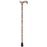 Majestic Style Designer Cane: Luxury Silk Scarf Option Adjustable Walking Canes - Tophatter Daily Deals