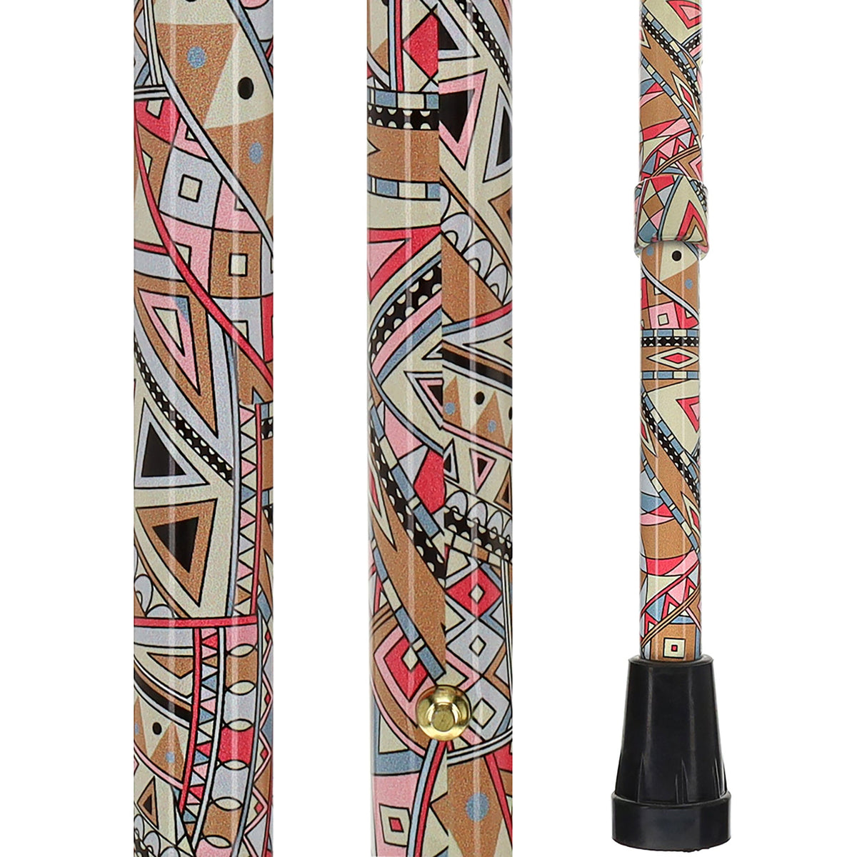 Majestic Style Designer Cane: Luxury Silk Scarf Option Adjustable Walking Canes - Tophatter Daily Deals