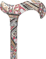 Majestic Style Designer Cane: Luxury Silk Scarf Option Adjustable Walking Canes - Tophatter Daily Deals