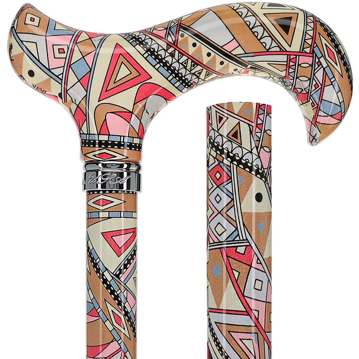 Designer Style FashionStix Majestic Style - Patterned Handle Folding Canes - Tophatter Daily Deals