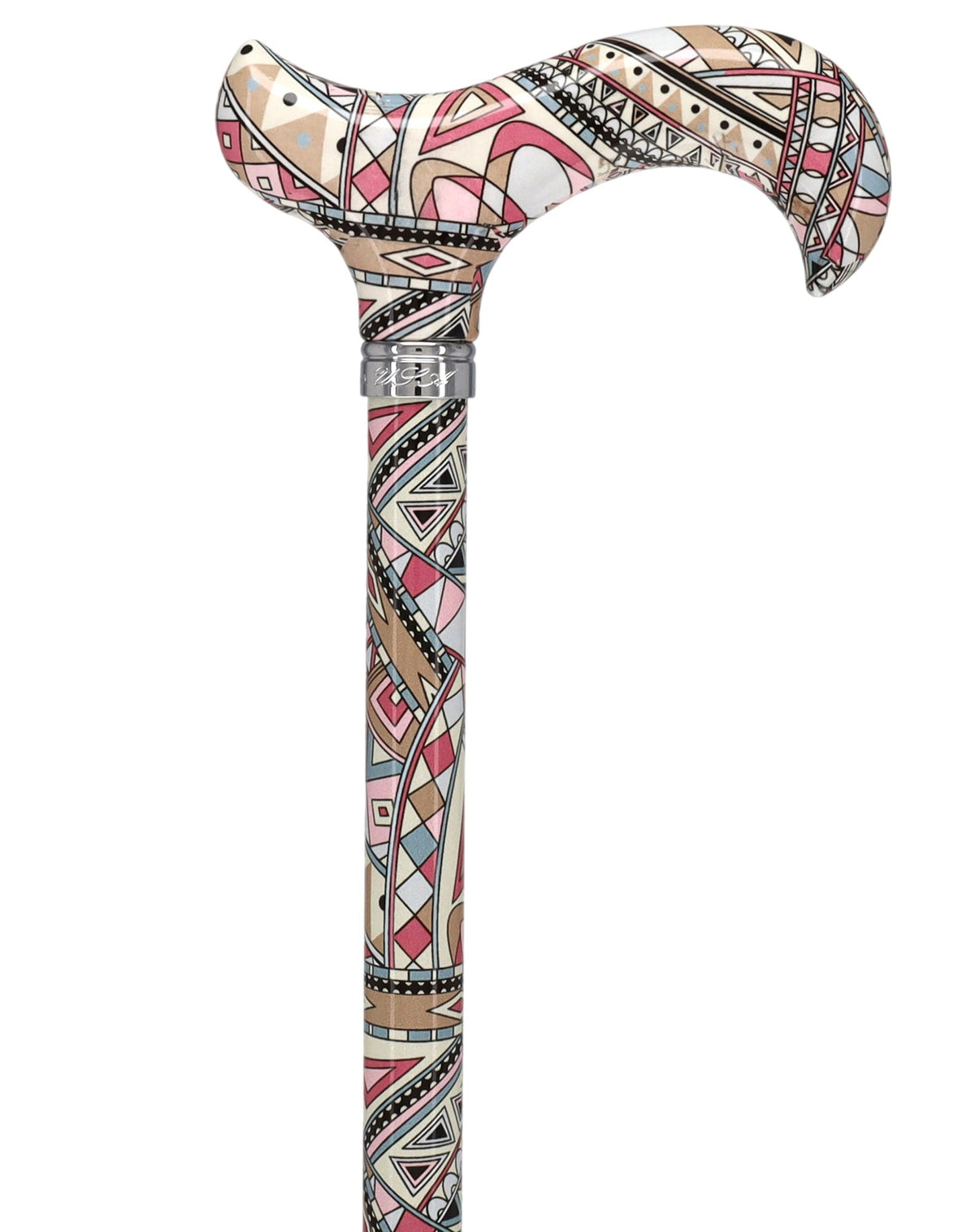 Majestic Style Designer Cane: Luxury Silk Scarf Option Adjustable Walking Canes - Tophatter Daily Deals
