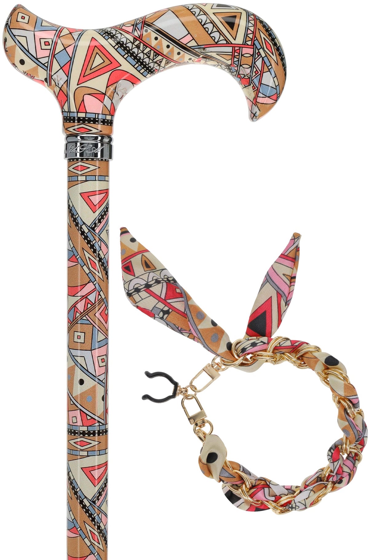 Designer Style FashionStix Majestic Style - Patterned Handle Folding Canes - Tophatter Daily Deals