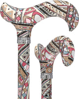 Majestic Style Designer Cane: Luxury Silk Scarf Option Adjustable Walking Canes - Tophatter Daily Deals