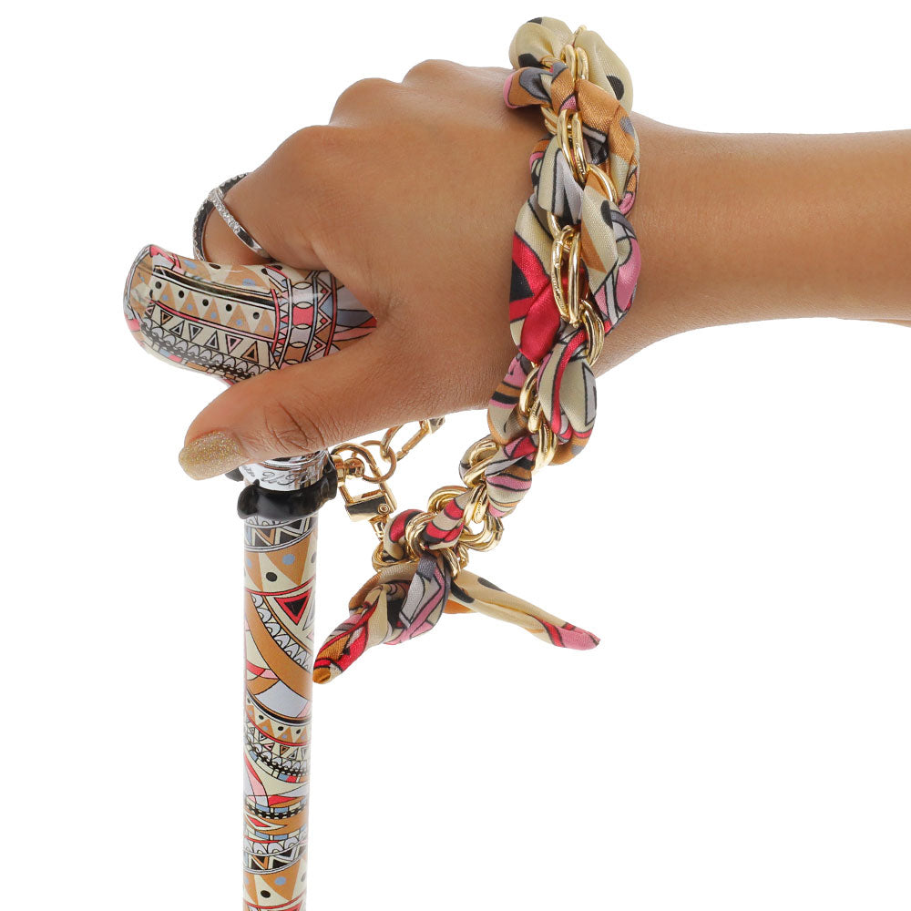 Designer Style FashionStix Majestic Style - Patterned Handle Folding Canes - Tophatter Daily Deals