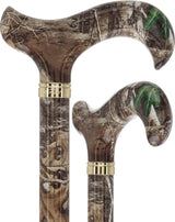 Licensed Realtree Camo Cane: Designer Patterned Handle Adjustable Walking Canes - Tophatter Daily Deals