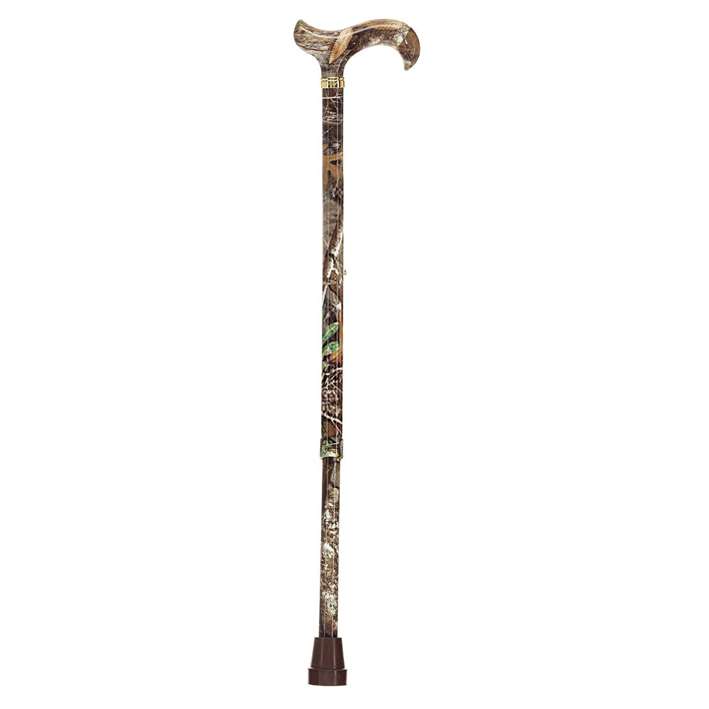 Licensed Realtree Camo Cane: Designer Patterned Handle Adjustable Walking Canes - Tophatter Daily Deals