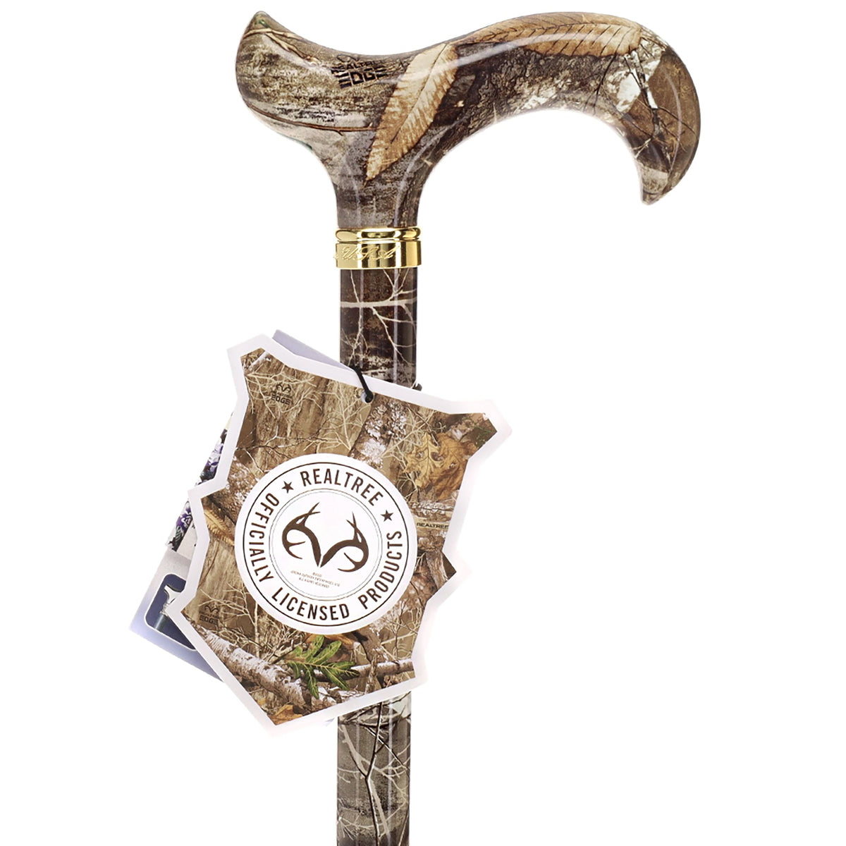 Licensed Realtree Camo Cane: Designer Patterned Handle Adjustable Walking Canes - Tophatter Daily Deals