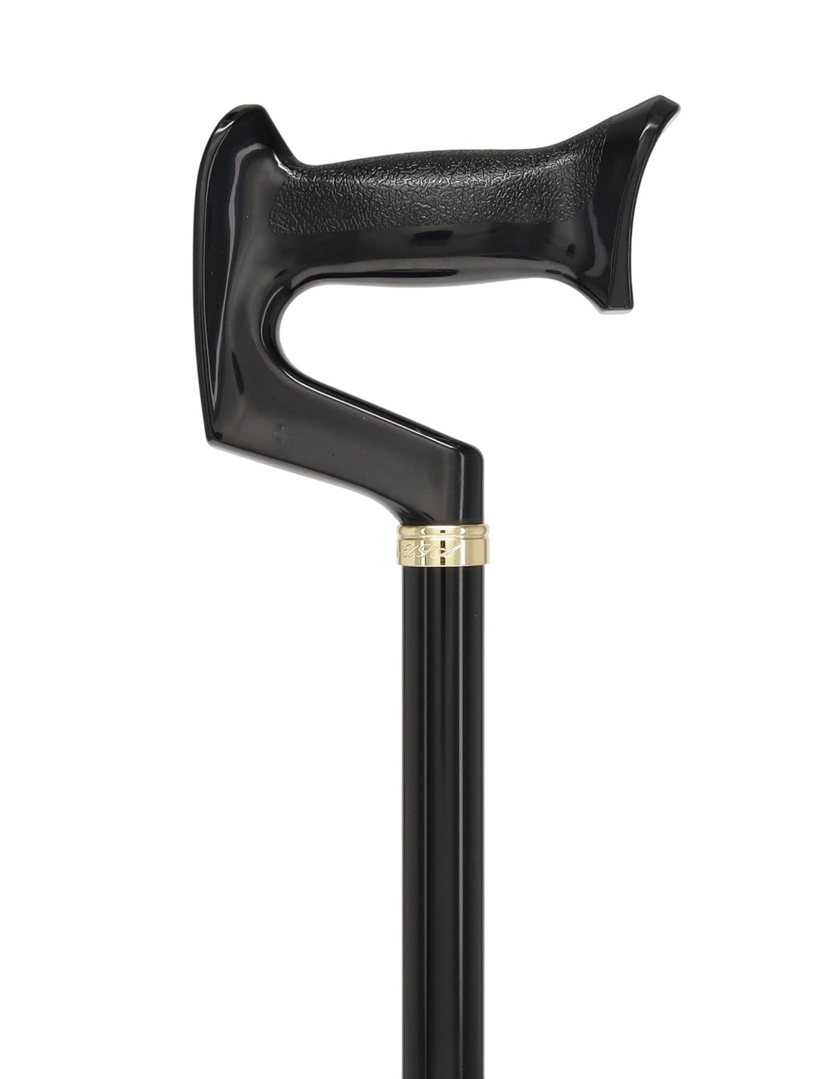 Orthopedic Comfort Handle Cane: Adjustable Black Handle Anatomically Correct - Tophatter Daily Deals