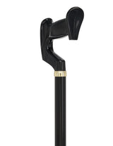 Orthopedic Comfort Handle Cane: Adjustable Black Handle Anatomically Correct - Tophatter Daily Deals