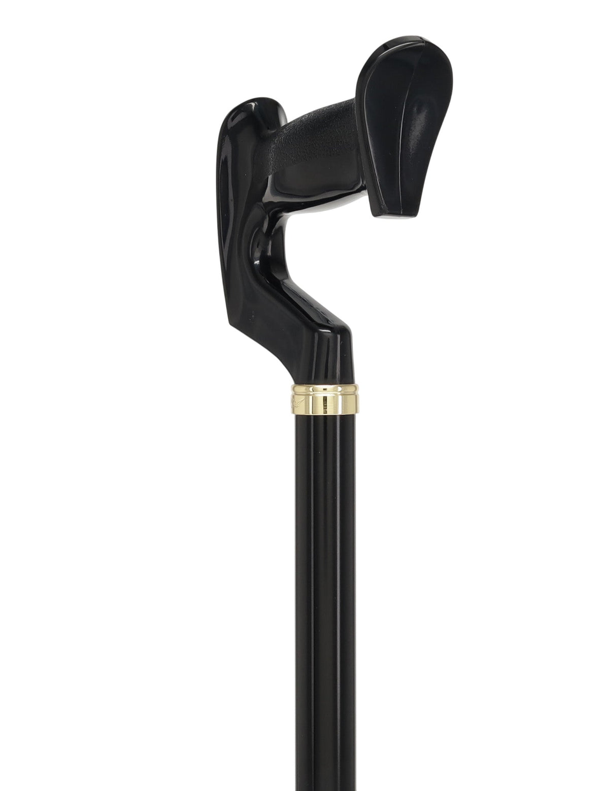 Orthopedic Comfort Handle Cane: Adjustable Black Handle Anatomically Correct - Tophatter Daily Deals