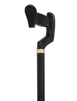 Orthopedic Comfort Handle Cane: Adjustable Black Handle Anatomically Correct - Tophatter Daily Deals
