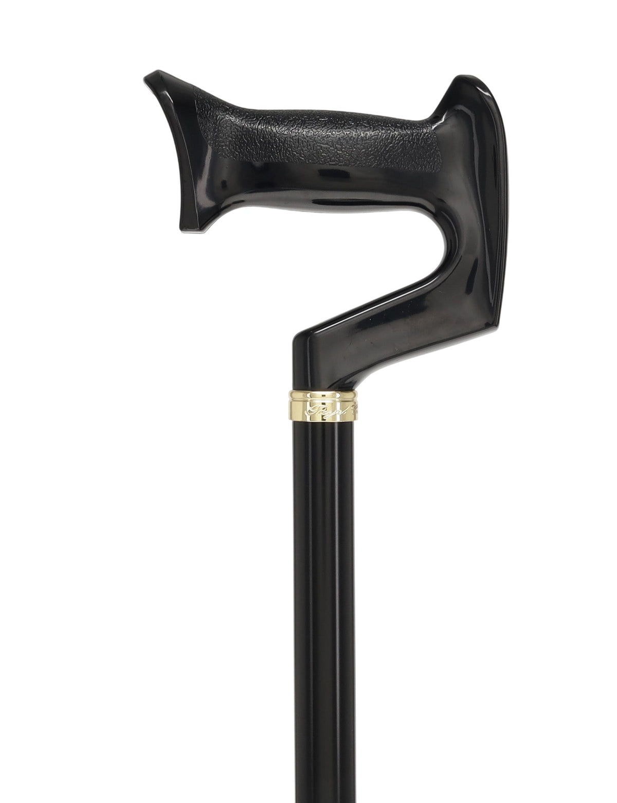 Orthopedic Comfort Handle Cane: Adjustable Black Handle Anatomically Correct - Tophatter Daily Deals