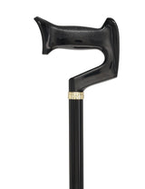 Orthopedic Comfort Handle Cane: Adjustable Black Handle Anatomically Correct - Tophatter Daily Deals