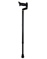 Orthopedic Comfort Handle Cane: Adjustable Black Handle Anatomically Correct - Tophatter Daily Deals