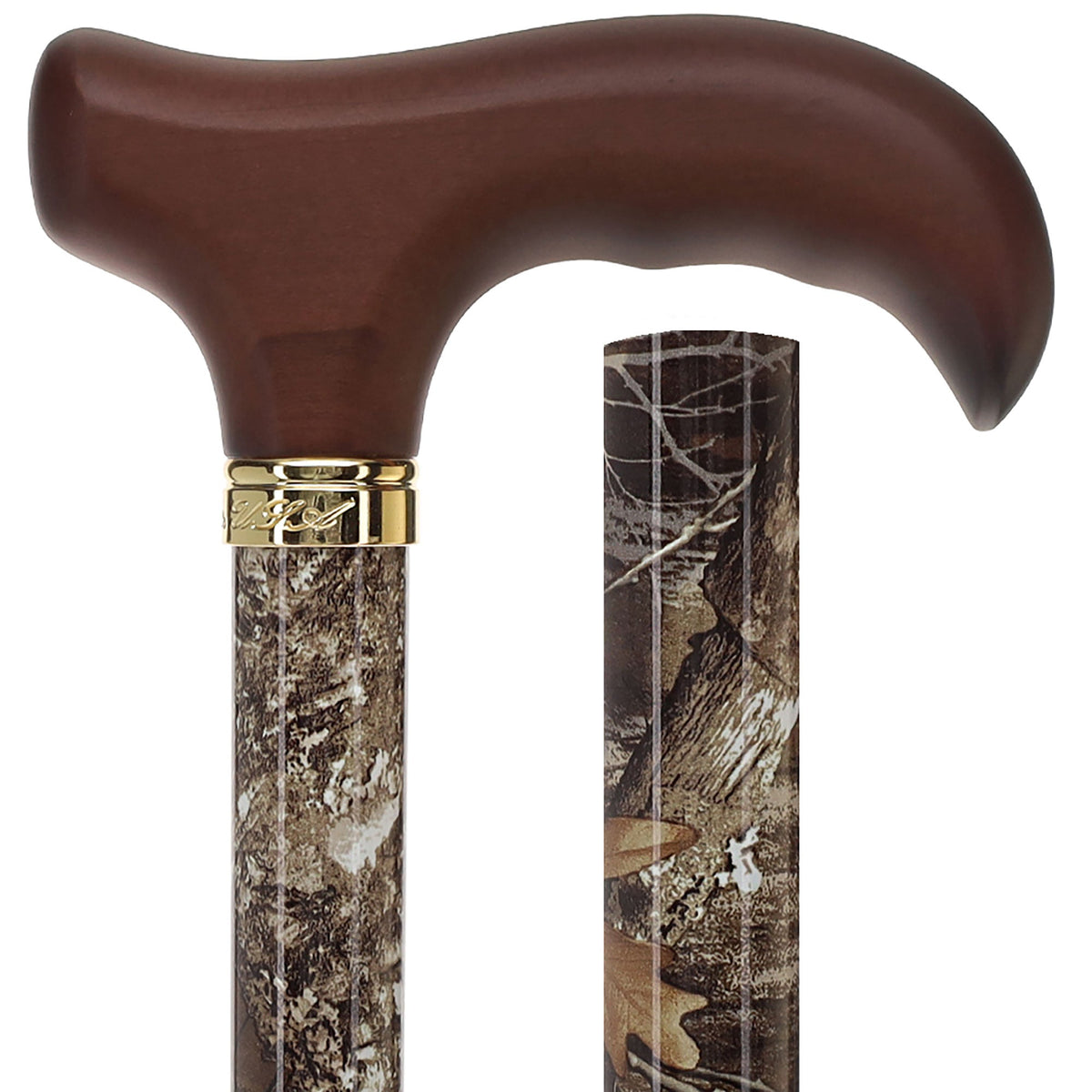 Realtree Camo Adjustable Walking Cane: Wood Handle, Licensed Adjustable Walking Canes - Tophatter Daily Deals