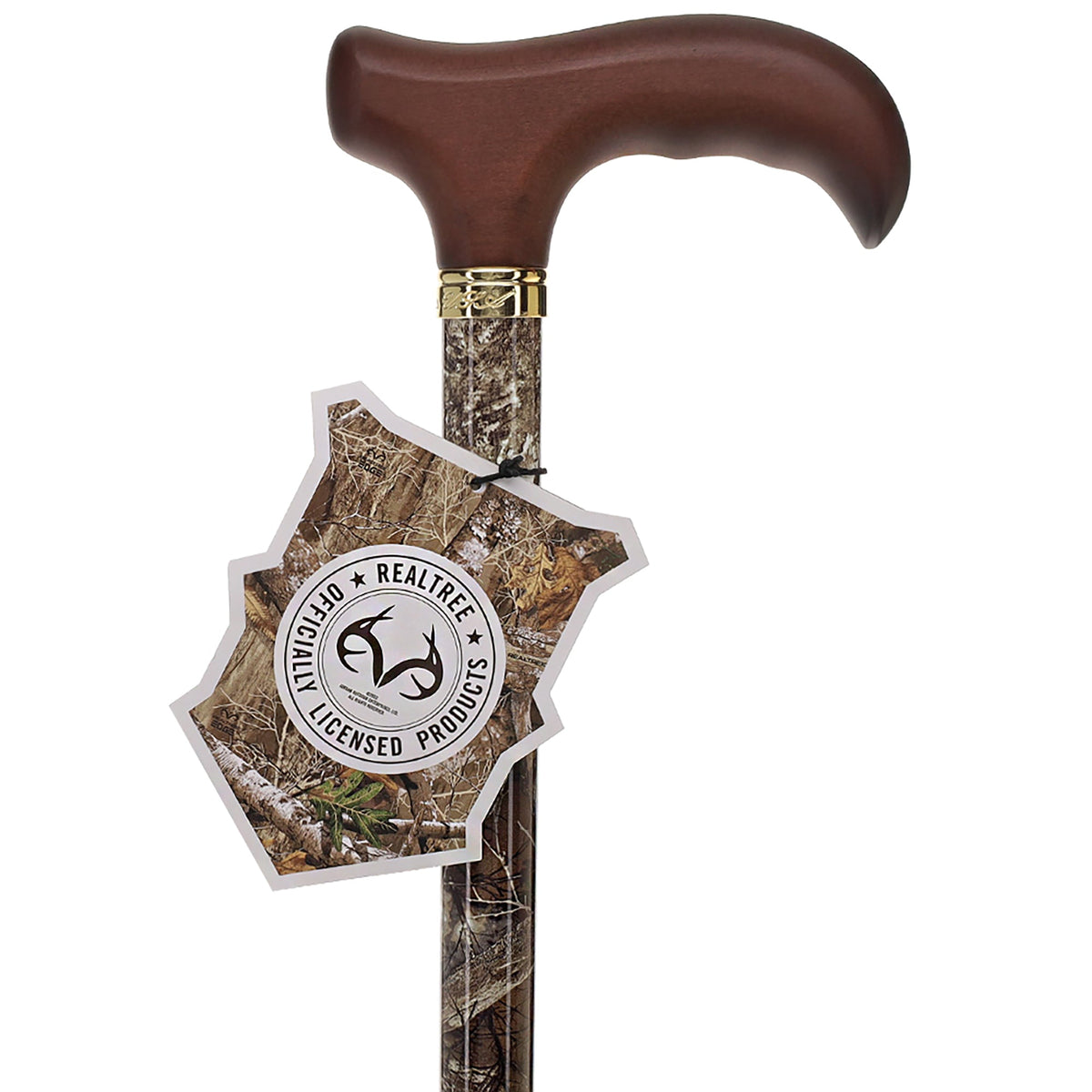 Realtree Camo Adjustable Walking Cane: Wood Handle, Licensed Adjustable Walking Canes - Tophatter Daily Deals
