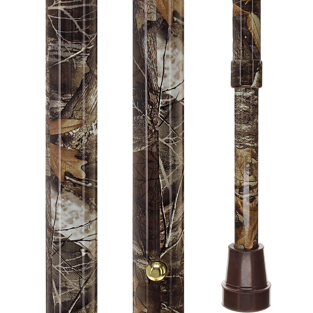 Realtree Camo Adjustable Walking Cane: Wood Handle, Licensed Adjustable Walking Canes - Tophatter Daily Deals