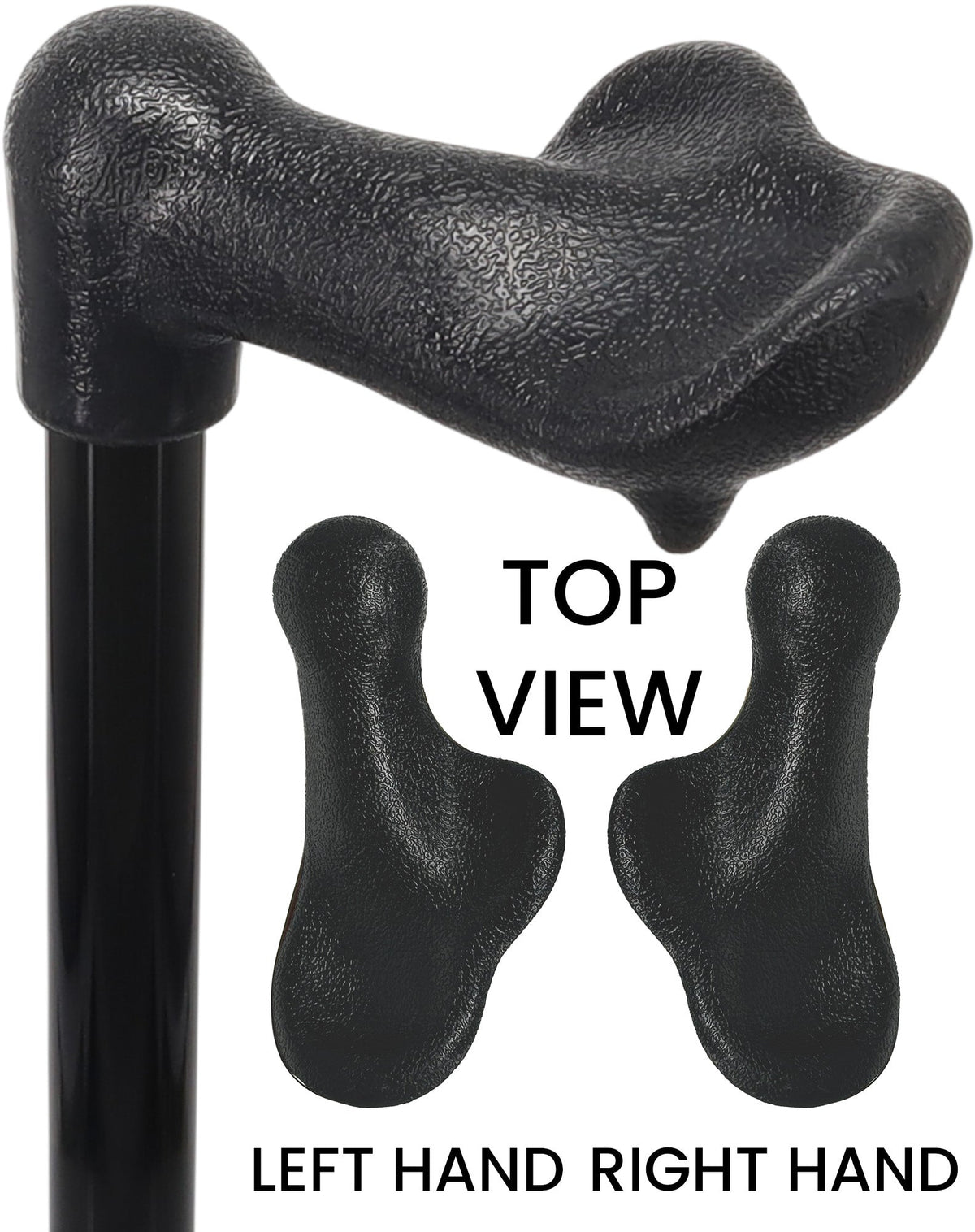 Adjustable Comfort Palm Grip Cane: Sleek Aluminum Shaft Left Hand Palm Hand Grip Canes - Tophatter Daily Deals