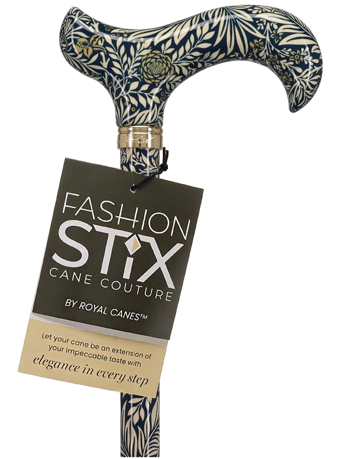 Golden Petals FashionStix: Designer Derby Cane, Adjustable Adjustable Walking Canes - Tophatter Daily Deals