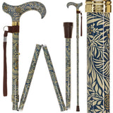 Golden Petals Folding FashionStix: Designer Foldable Derby Cane Folding Canes - Tophatter Daily Deals