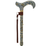 Golden Petals Folding FashionStix: Designer Foldable Derby Cane Folding Canes - Tophatter Daily Deals