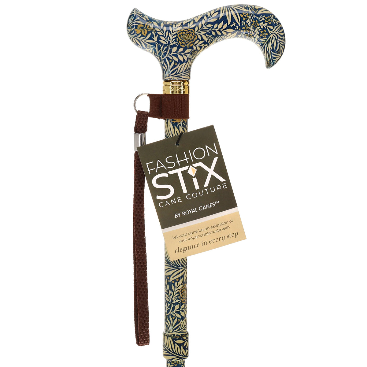 Golden Petals Folding FashionStix: Designer Foldable Derby Cane Folding Canes - Tophatter Daily Deals