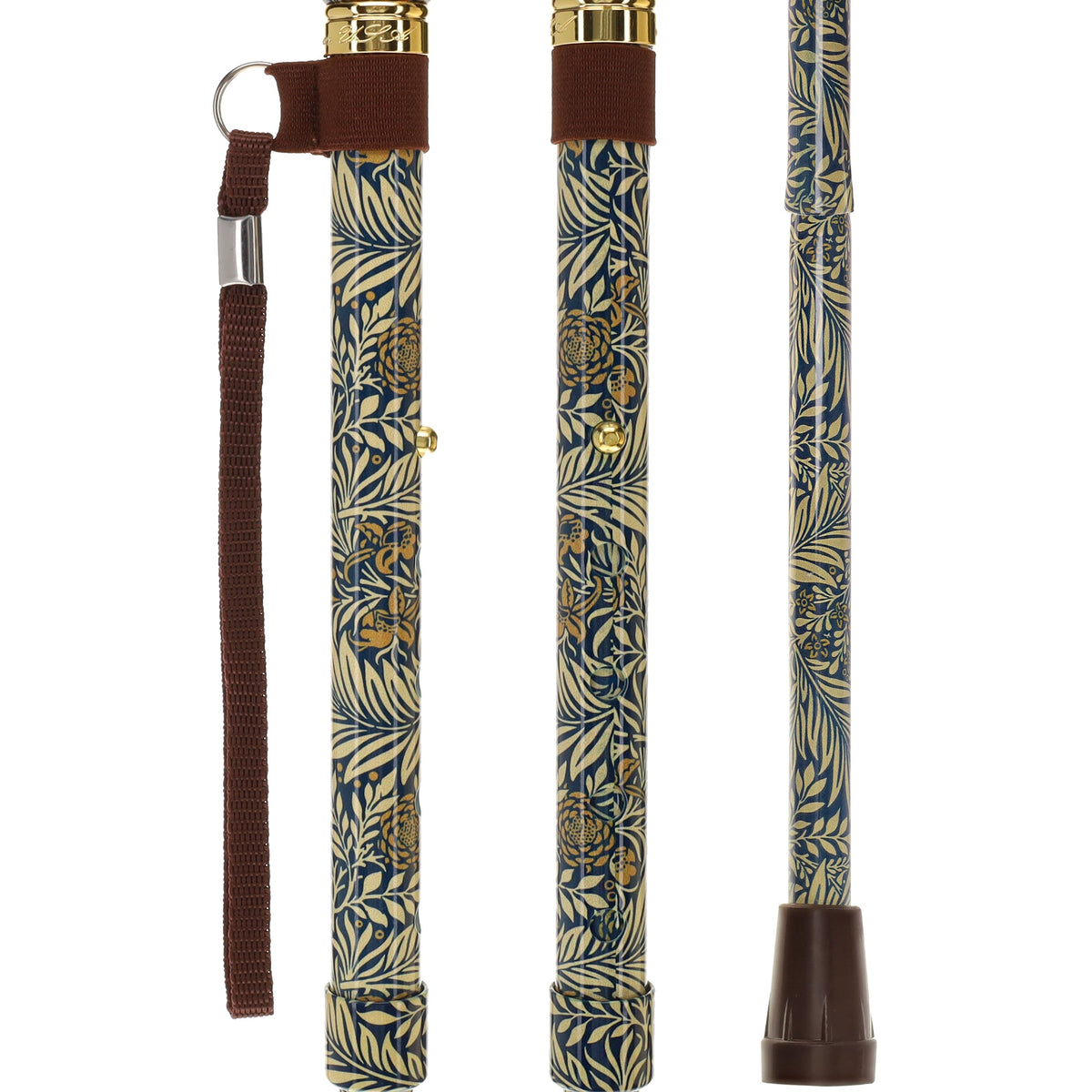 Golden Petals Folding FashionStix: Designer Foldable Derby Cane Folding Canes - Tophatter Daily Deals