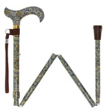 Golden Petals Folding FashionStix: Designer Foldable Derby Cane Folding Canes - Tophatter Daily Deals