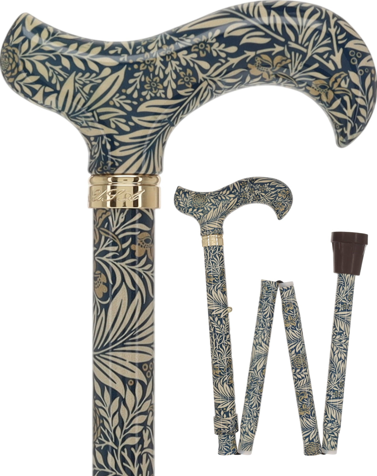 Golden Petals FashionStix: Designer Derby Cane, Adjustable Adjustable Walking Canes - Tophatter Daily Deals