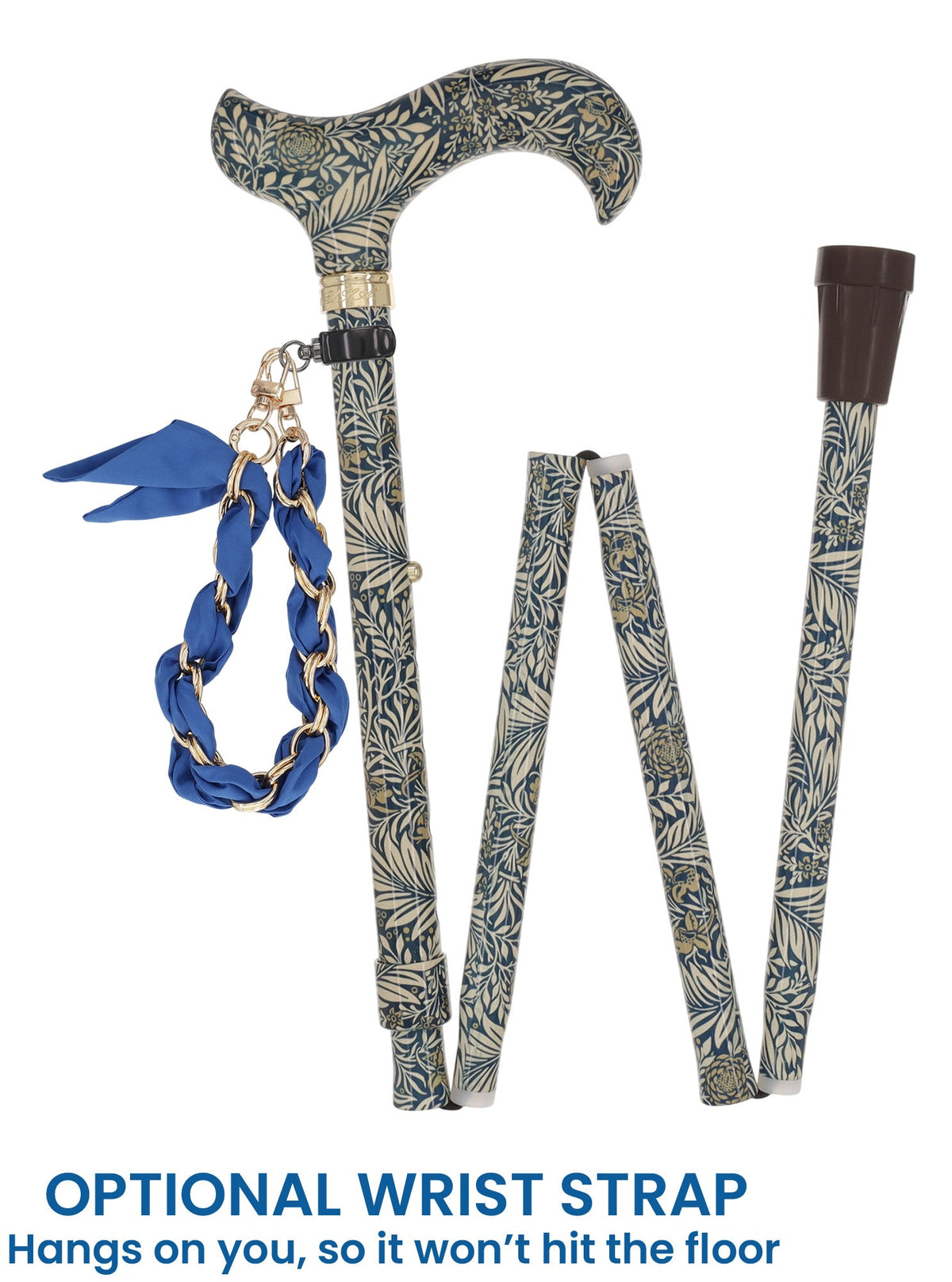 Golden Petals FashionStix: Designer Derby Cane, Adjustable Folding Yes Adjustable Walking Canes - Tophatter Daily Deals