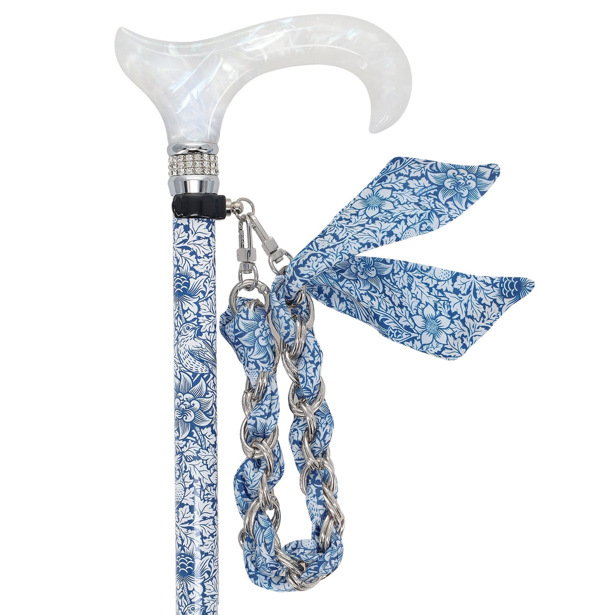 Songbird Harmony Rhinestone Pattern Orthopedic Derby Cane Adjustable - Tophatter Daily Deals
