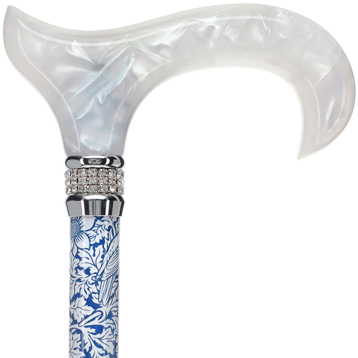 Songbird Harmony Rhinestone Pattern Orthopedic Derby Cane Adjustable - Tophatter Daily Deals